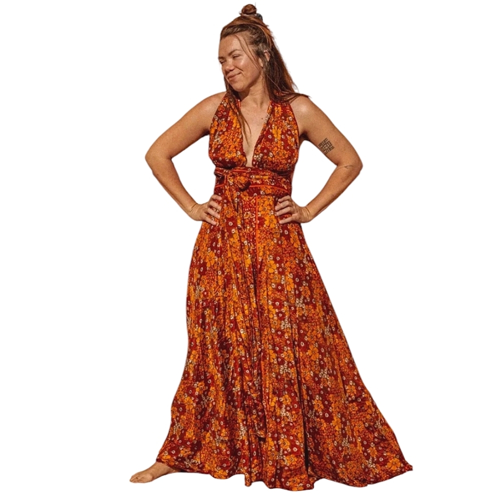 Floral Sleeveless Jumpsuit